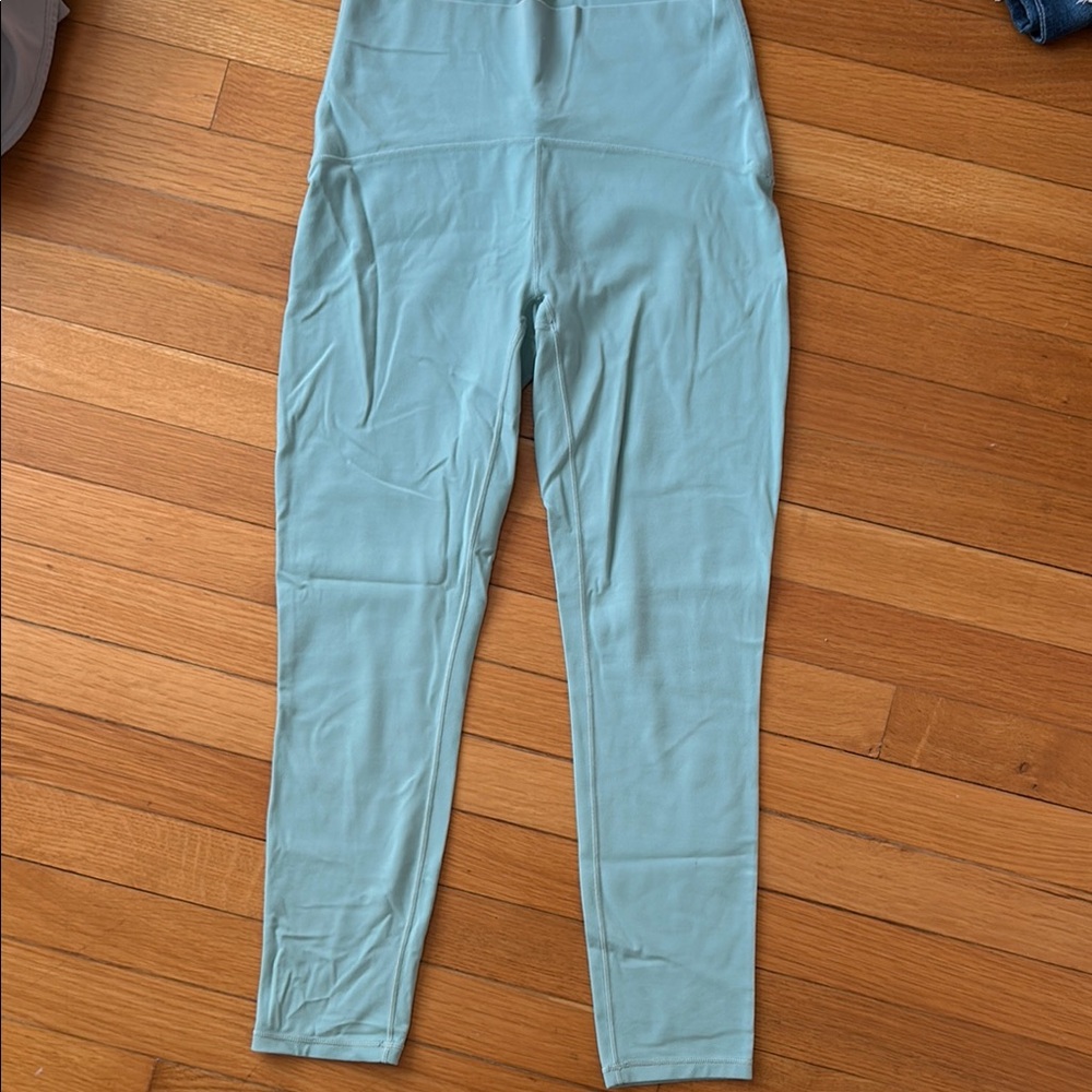 Light Blue lululemon girls turquoise High-Waisted Leggings kids size 14